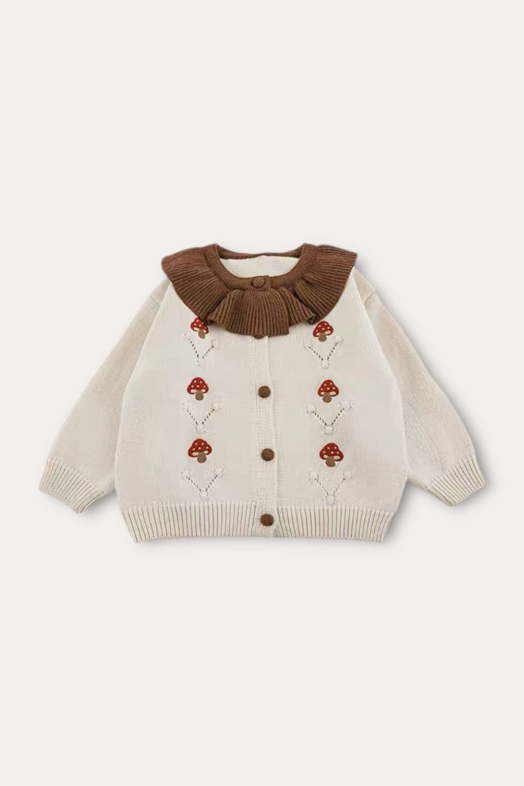 Mushroom Cardigan | Beige