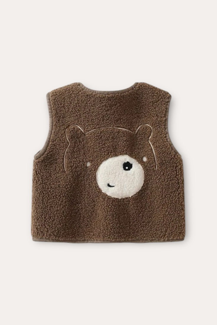 Bear Wool Vest | Brown