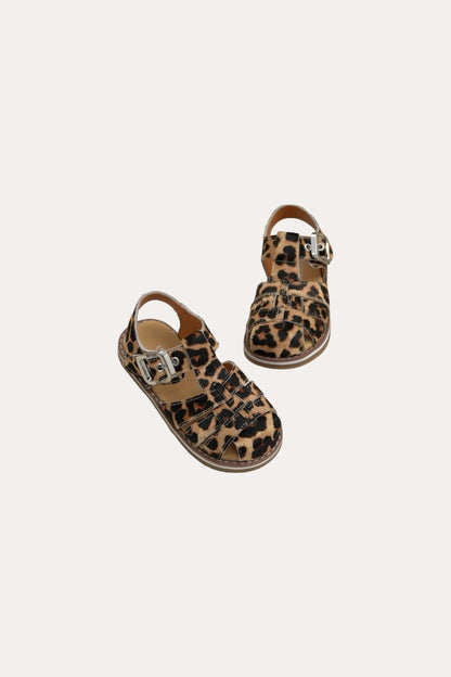 Leopard Sandals | Brown