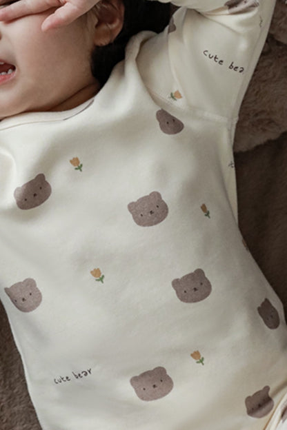 Cute Bear Pyjamas | Beige