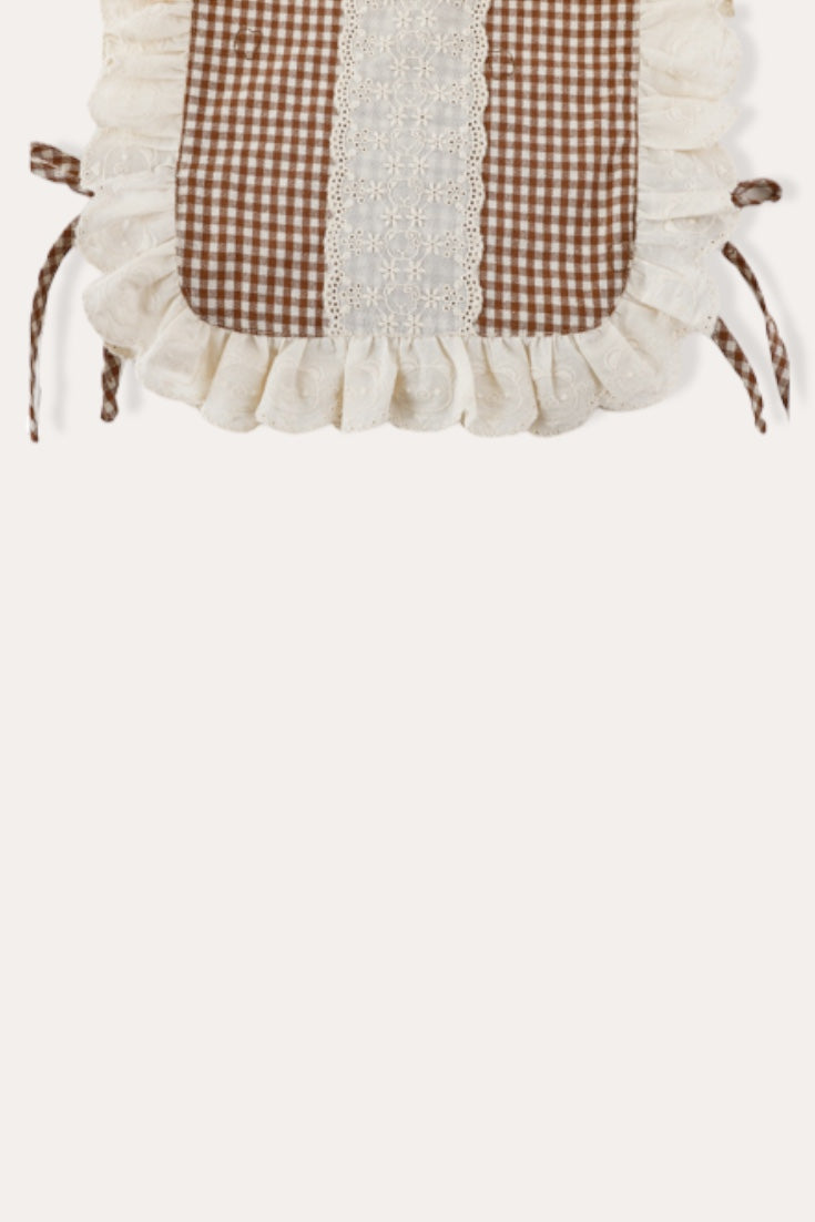 Lele plaid Vest | Brown