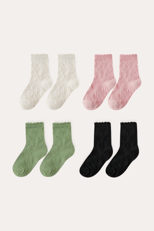 Pack Of 4 Jacquard Socks