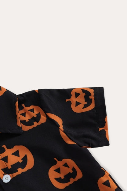 Pumpkin Set Shirt | Black Brown