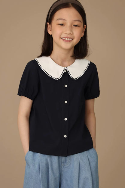 Poda Blouse | Navy