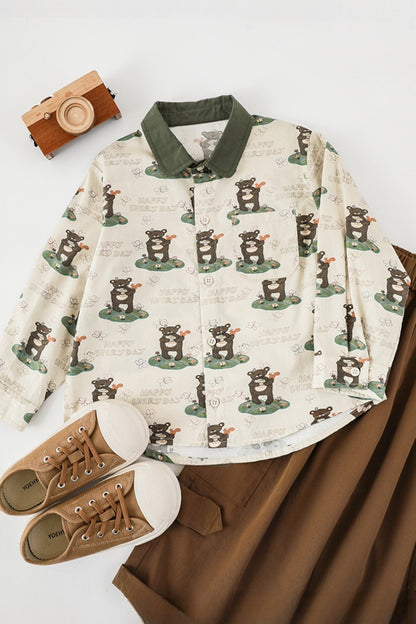 Happy Every Day Shirt | Beige