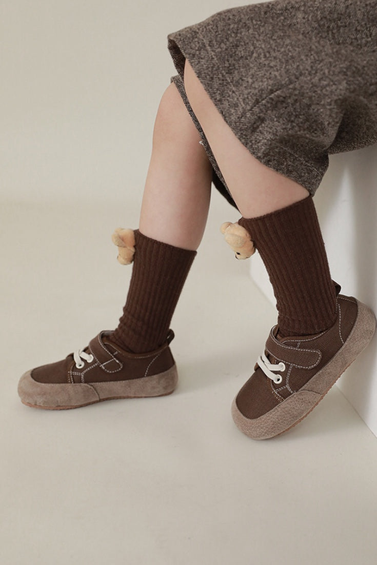 Teddy Bear Socks | Brown