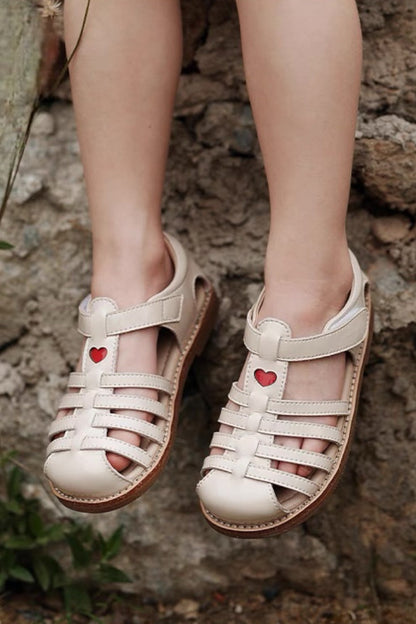 Heart Sandals | Silver