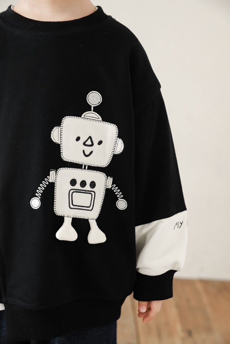 Robot Sweatshirt | Black