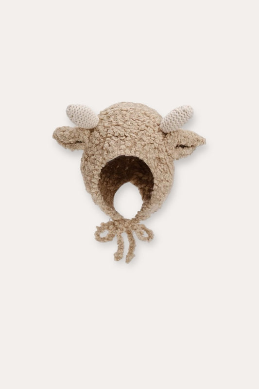 Cartoon Knitted Hat | khaki