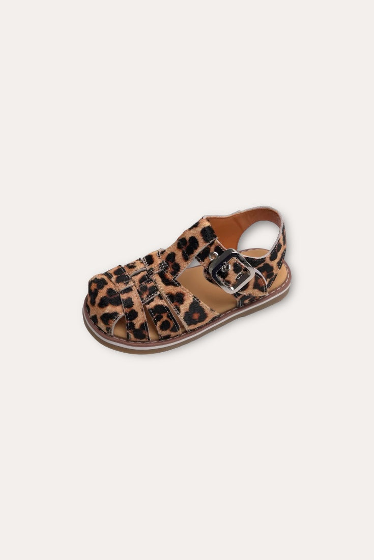 Leopard Sandals | Brown