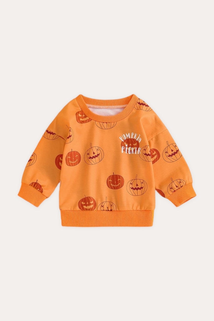 Pumpkin Picker Sweatshirt | Orange