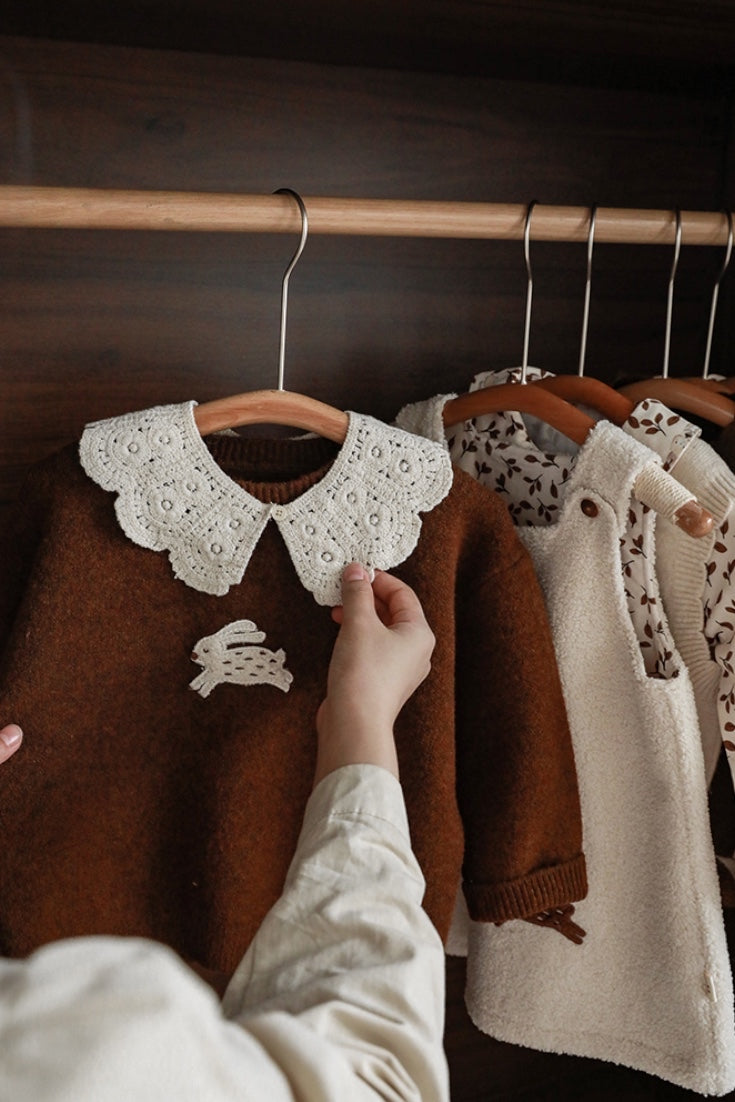 Tiril Rabbit Sweater | Brown