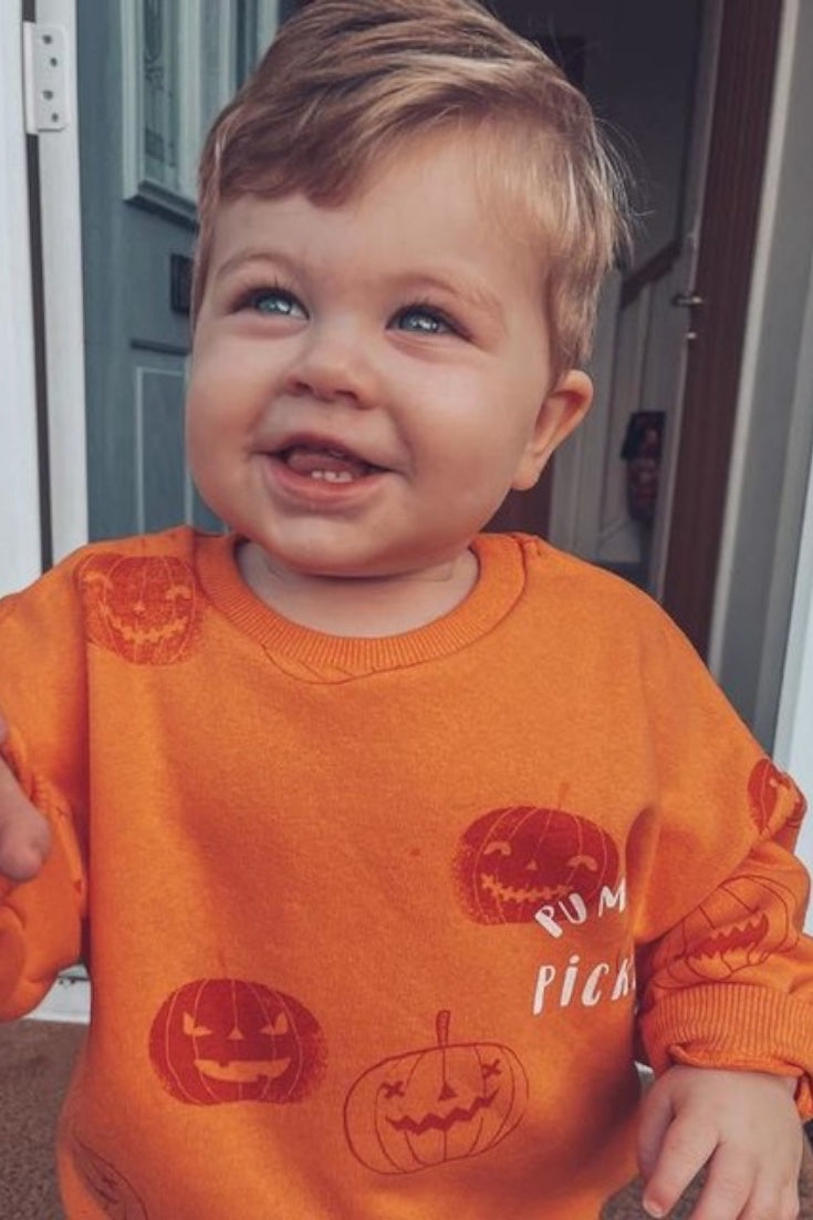 Pumpkin Picker Sweatshirt | Orange