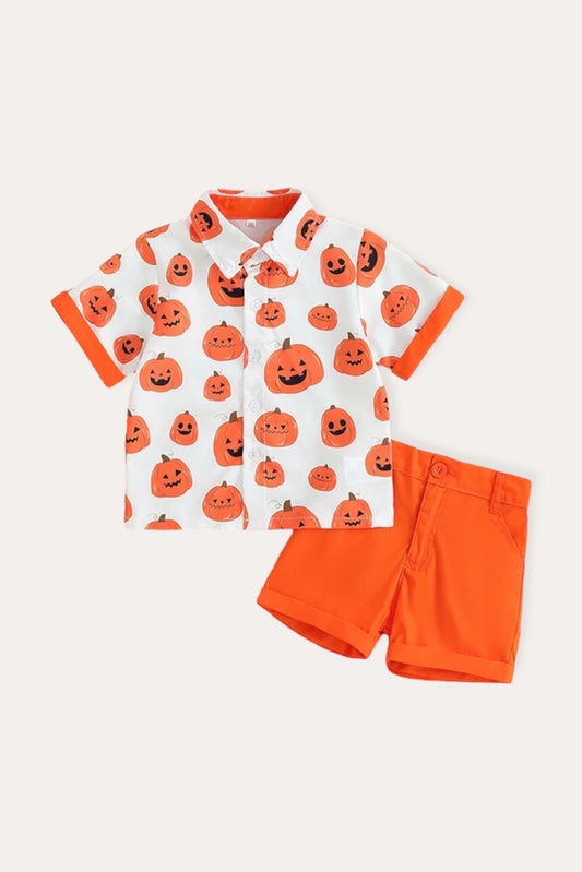 Pumpkin Set Shirt | Orange