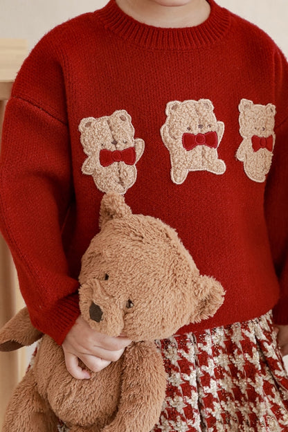 Teddy Bear Sweater | Red