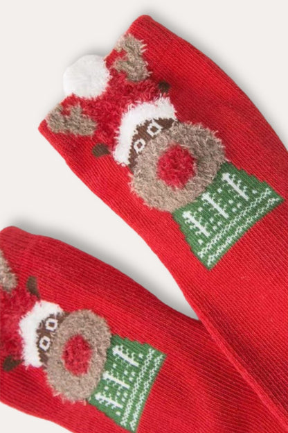 Christmas Pack Of 2 Socks | Red