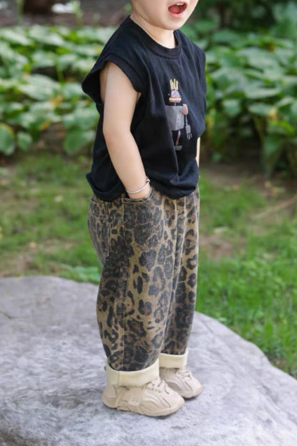 Leopard Trousers | Brown