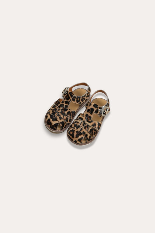 Leopard Sandals | Brown