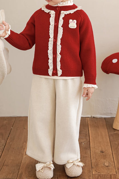 Bunny Cardigan | Red