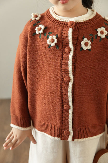 Esber Cardigan | Brownish Red