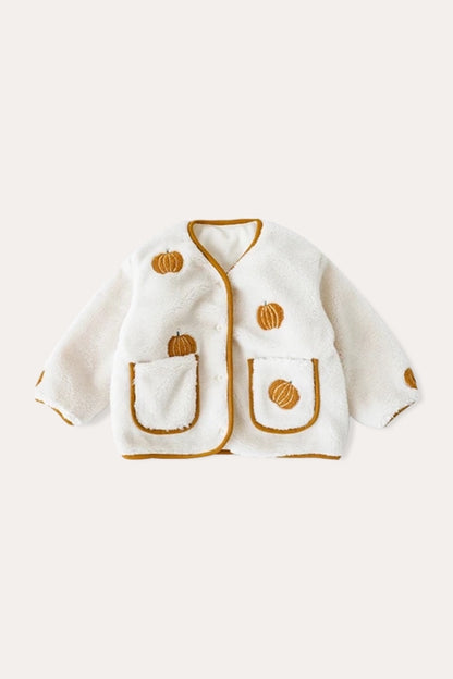 Pumpkin Teddy Jacket | Beige