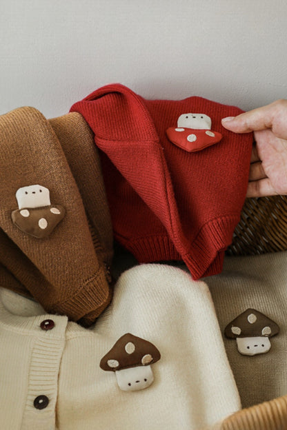 Mushroom Cardigan | Brown