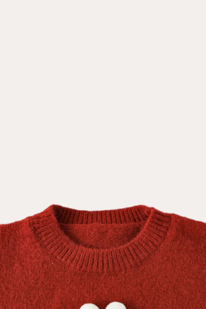 Strawberry Bunny Sweater | Red