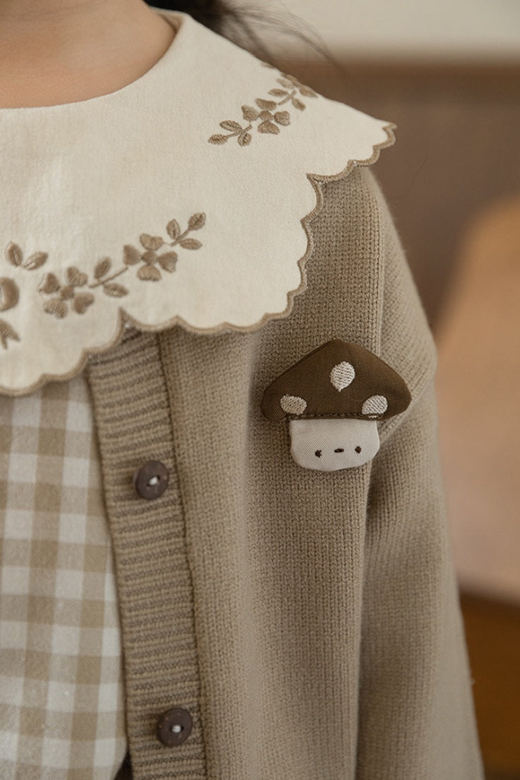 Mushroom Cardigan | Brown