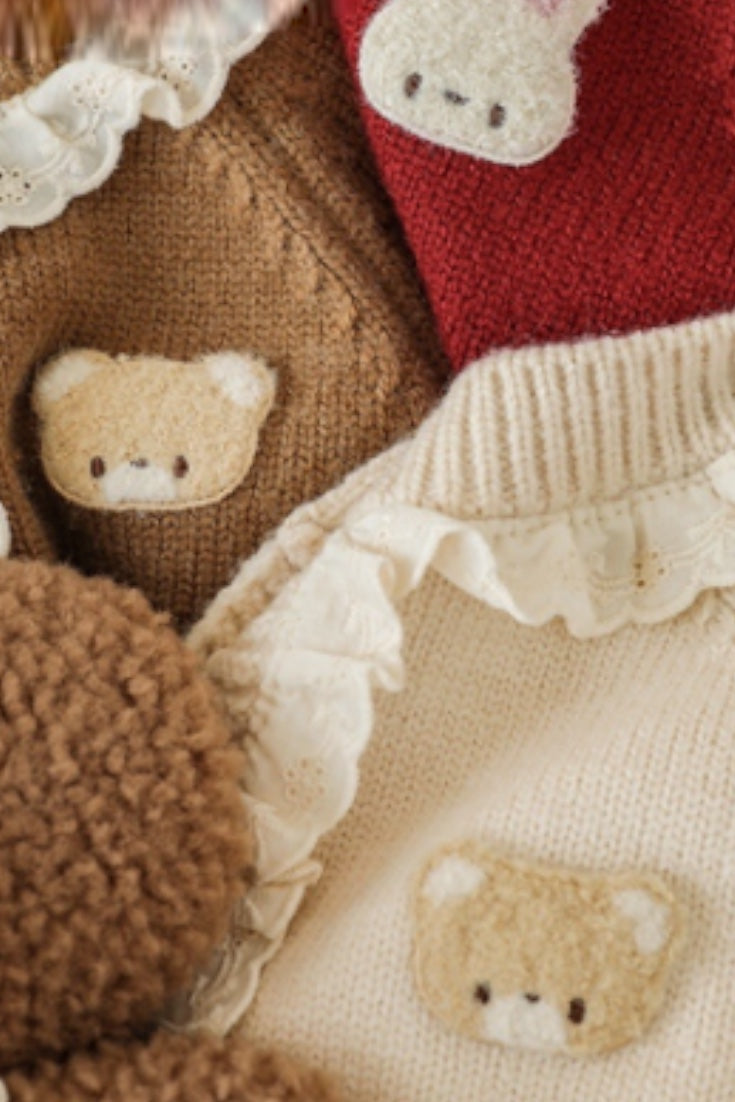 Bear Cardigan | Beige