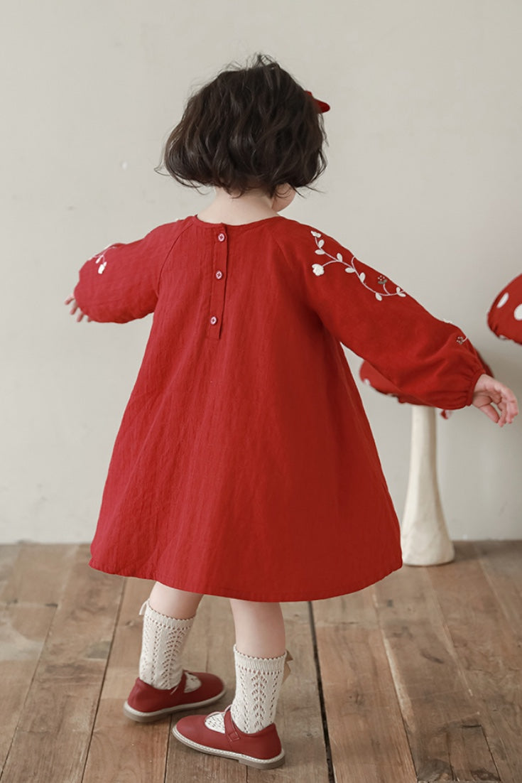 Loen Strawberry Dress | Red