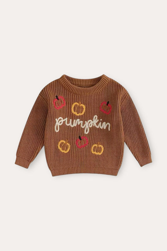 Pumpkin Halloween Sweater | Brown