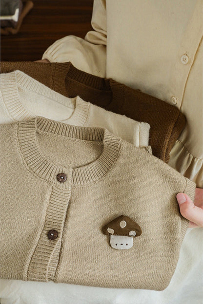 Mushroom Cardigan | Brown