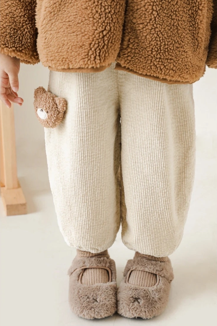 Bear Corduroy Trousers | Beige