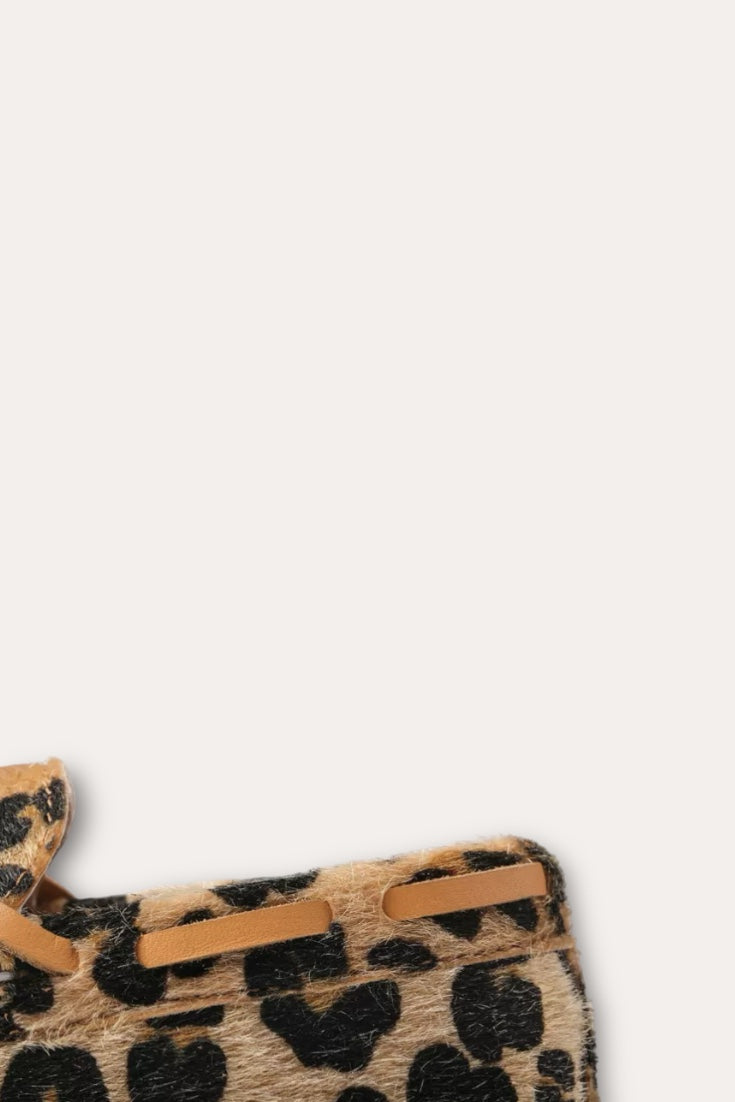 Leopard Loafers | Brown