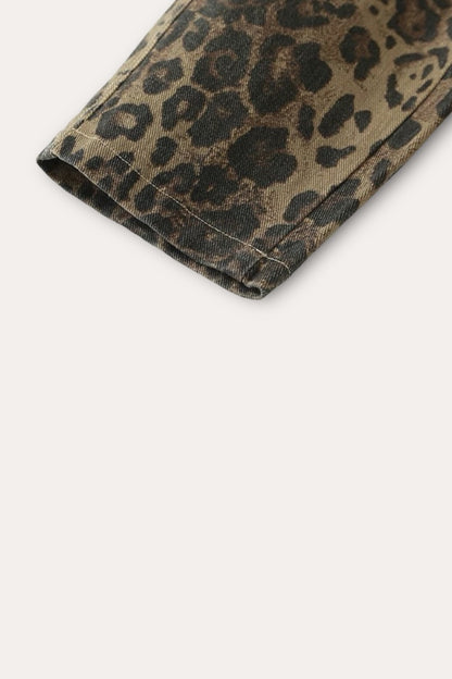 Leopard Trousers | Brown