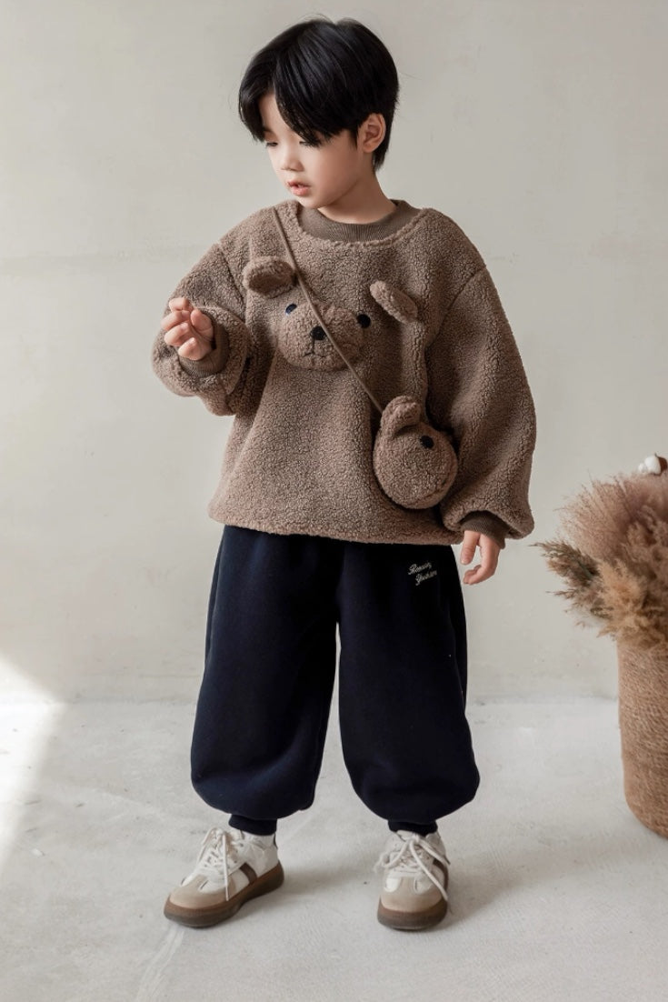 Teddy Bear Sweatshirt | Beige