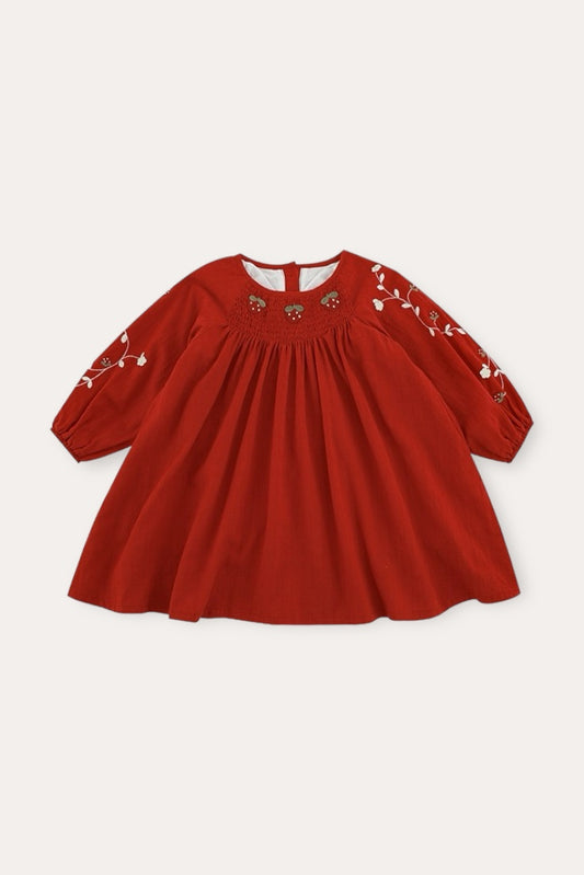 Loen Strawberry Dress | Röd