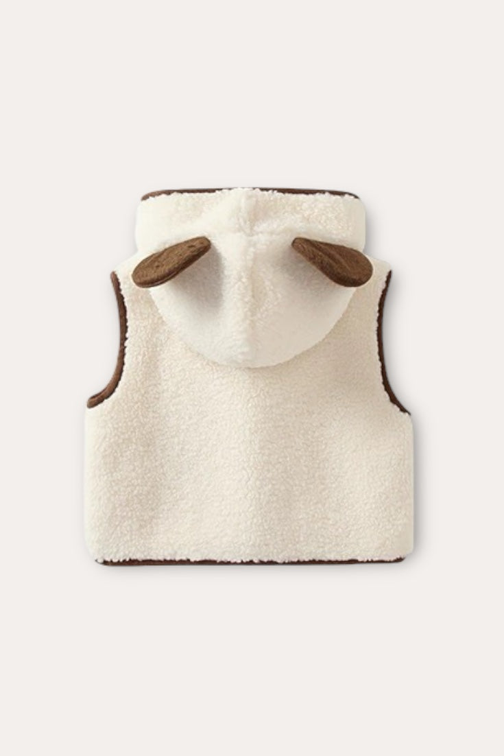 Panda Wool Vest | Beige