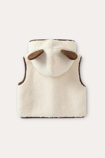 Panda Wool Vest | Brown