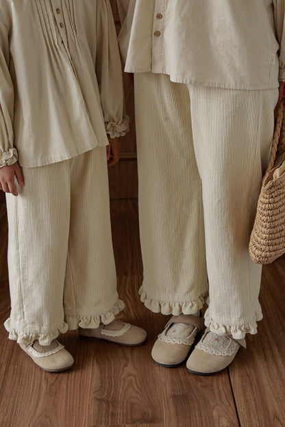 Alva Corduroy Trousers | Beige