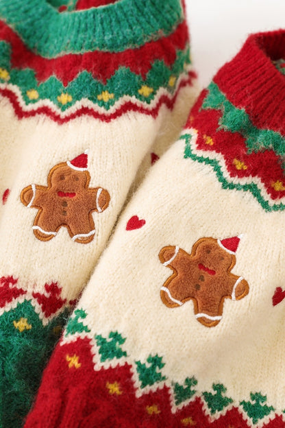 Gingerbread Man Sweater | Red