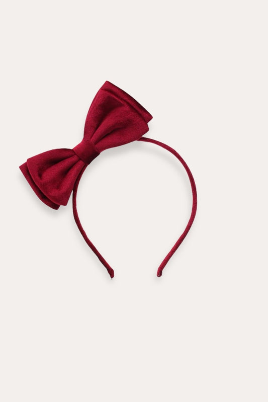 Bebe Velvet Lottie Headband | Red