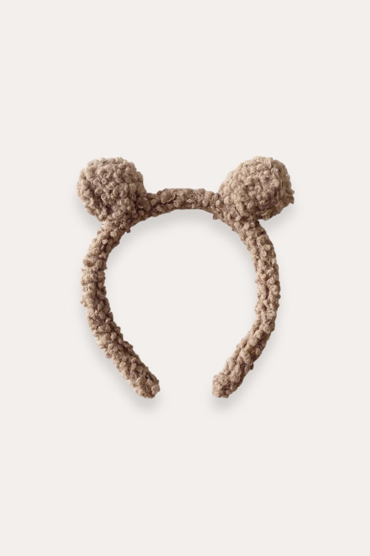 Teddy Bear Headband | Ecru