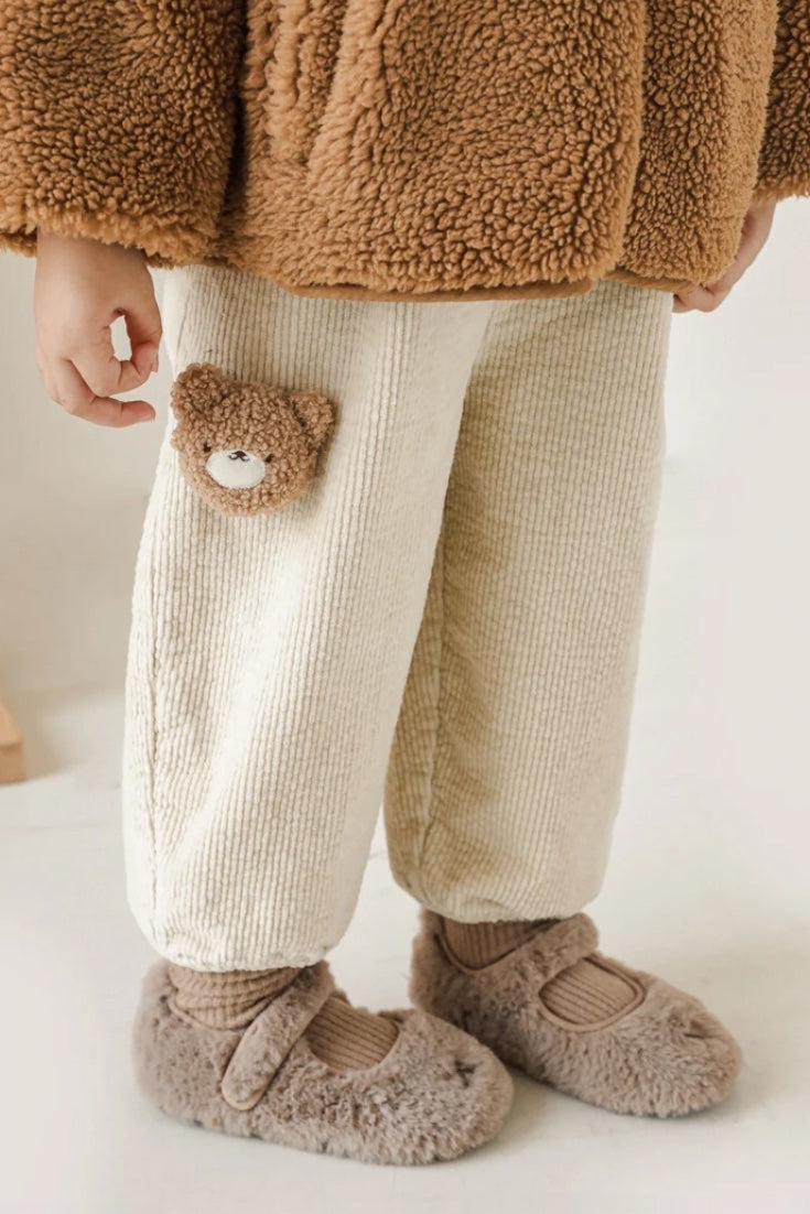 Bear Corduroy Trousers | Beige