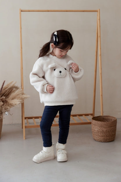 Teddy Bear Sweatshirt | Beige