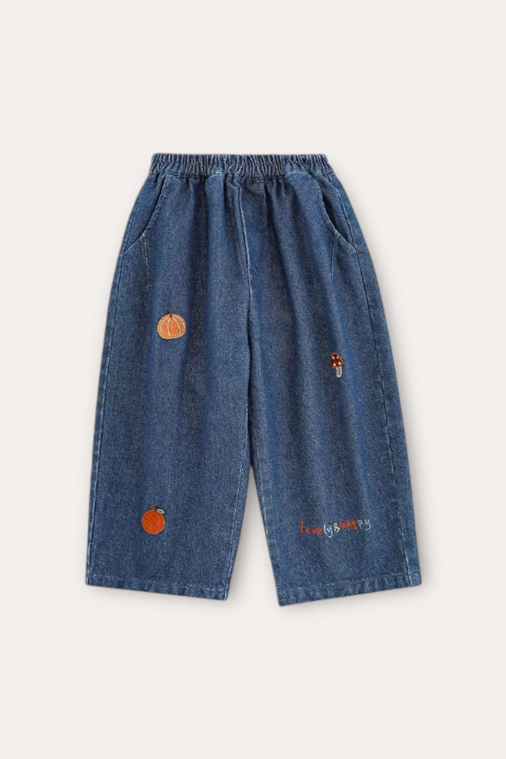 Fall Set Denim Trousers | Blue