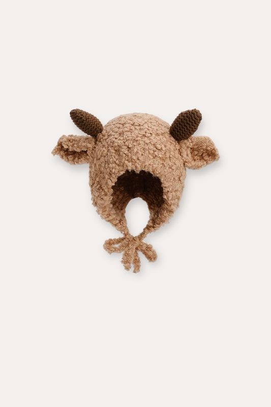 Cartoon Knitted Hat | Brown