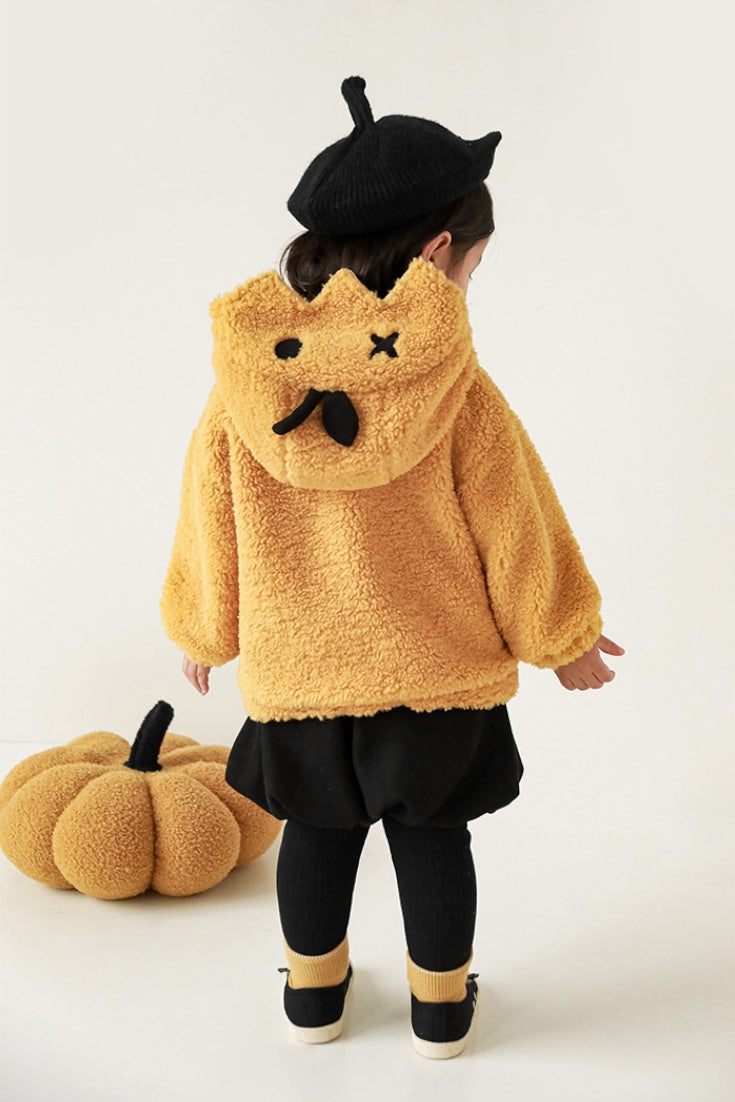 Pumpkin Teddy Sweatshirt | Yellow