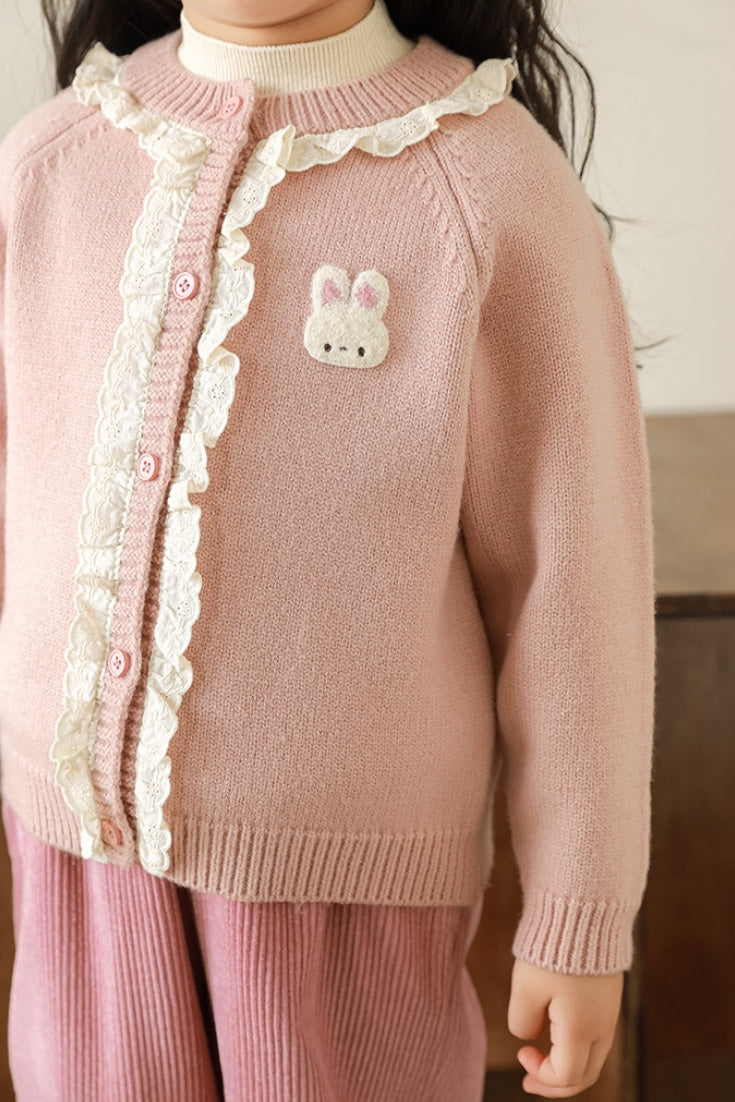 Bunny Cardigan | Pink