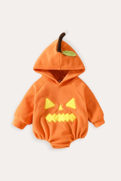 Pumpkin Halloween Romper | Orange